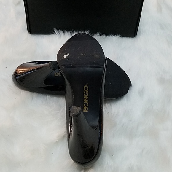 Black open toe heels - Picture 2 of 3